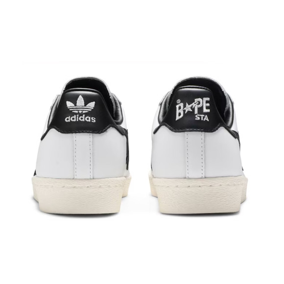 Adidas Superstar 80s Bape A Bathing Ape White/Black GZ8980 Men\'s Sneakers 11